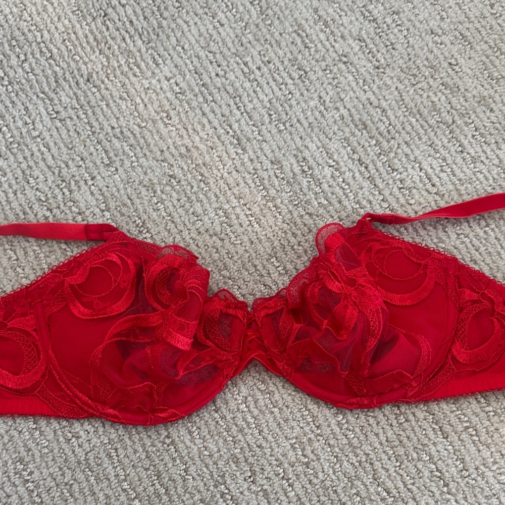 Victoria’s Secret Red Lace Bra